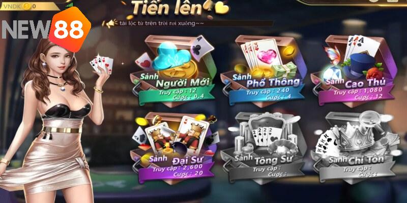 Chơi Tiến Lên online hấp dẫn tại sảnh V8 Poker Card