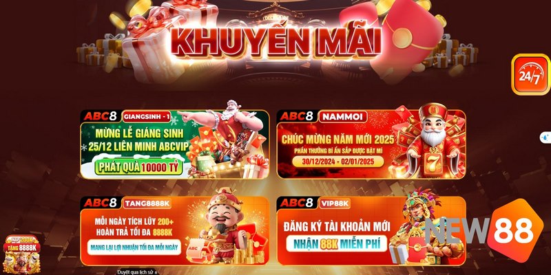 Khuyến mãi ABC8 bất tận